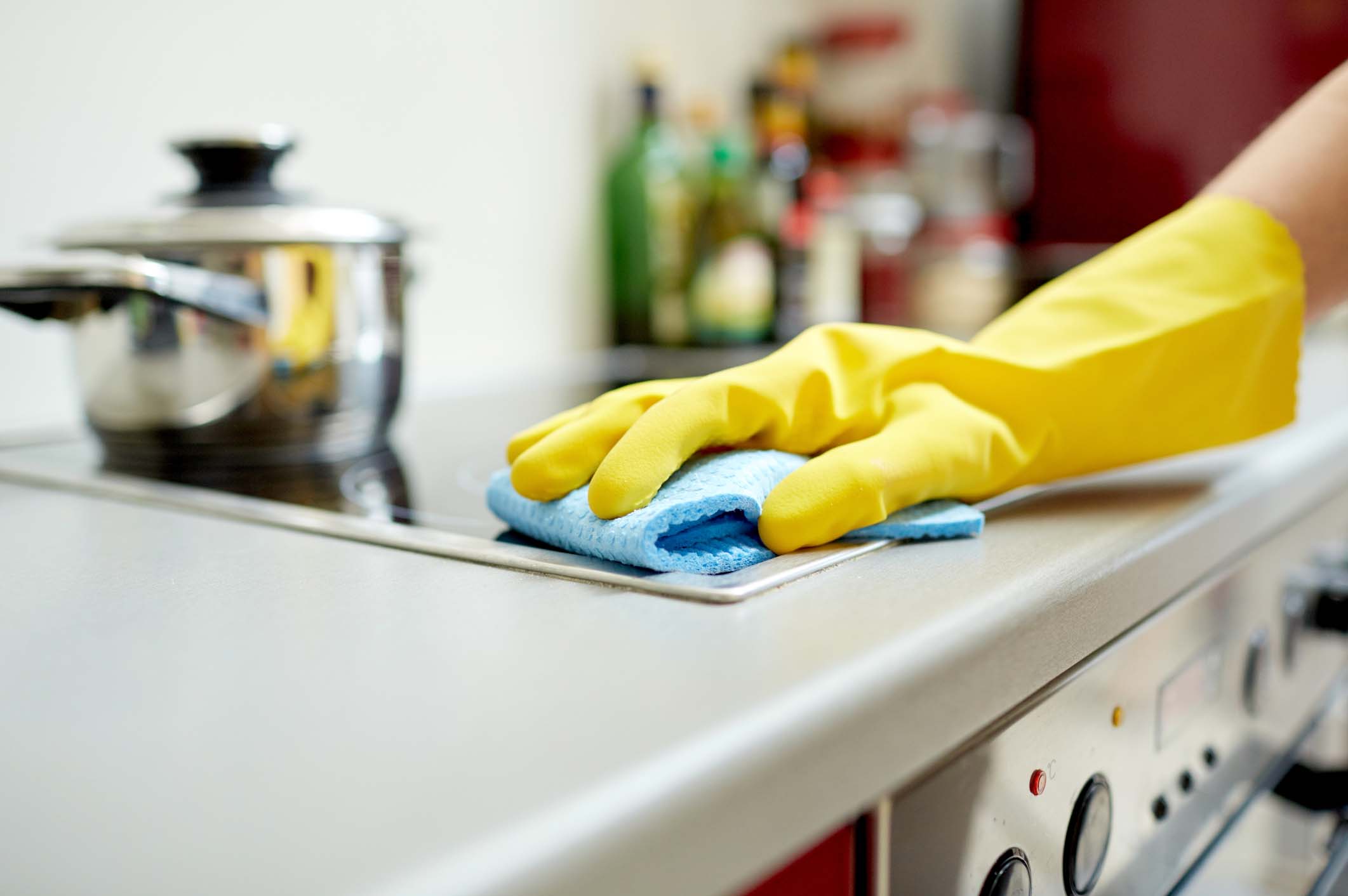 Cleaning counter top